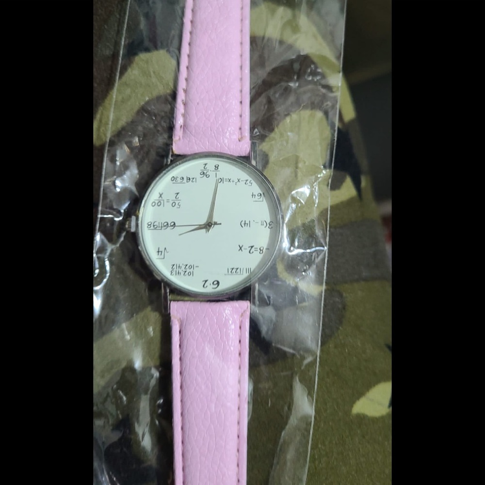 Leather Big Number Priting Watch Sport Quartz Wri - Picture 2 of 2